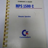 Manuale operativo stampante commodore 1500 c