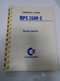 Manuale operativo stampante commodore 1500 c