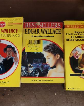 3 Libri Gialli Edgar Wallace Mondadori
