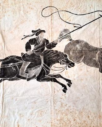 cavalli arte orientale e  stampe thailandesi