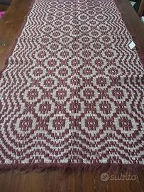 Arte Sarda tappeto, copriletto, lino,lana