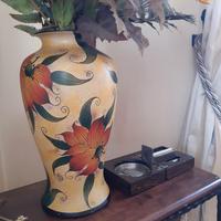 VASO DA SALOTTO CON DECORAZIONE FLOREALE