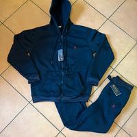 Tuta ralph lauren blu con logo rosso