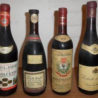 vecchie bottiglie di vini italiani
