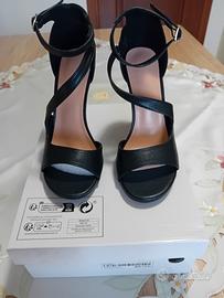 Sandali Neri tacco alto Shien