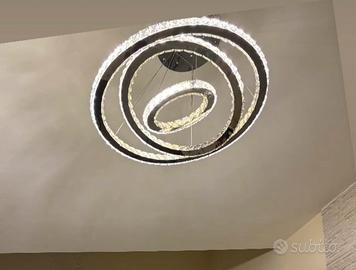 Lampadario 3 anelli led