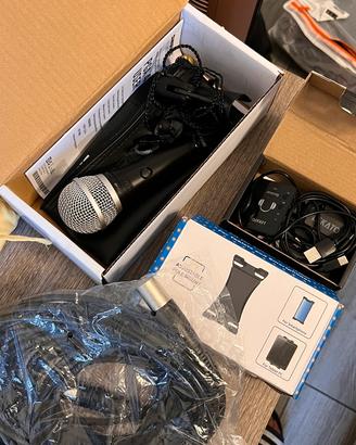 Kit audio Shure PGA48 + in-ear LEKATO + supporto