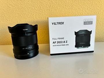 Viltrox 20mm f2.8 attacco Nikon Z