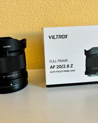 Viltrox 20mm f2.8 attacco Nikon Z