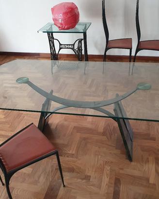 Tavolo e sedie Tetide anni '90