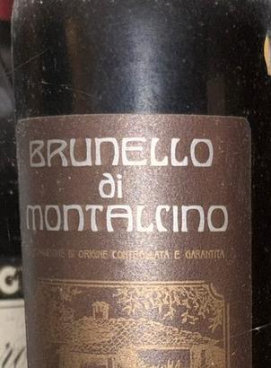 Vino antico Brunello di Montalcino 1971