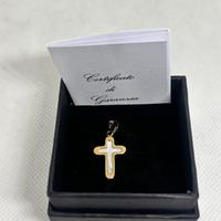 Ciondolo croce oro 18 kt