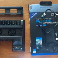 Joystick + Base Ricarica PS4 + Porta Giochi