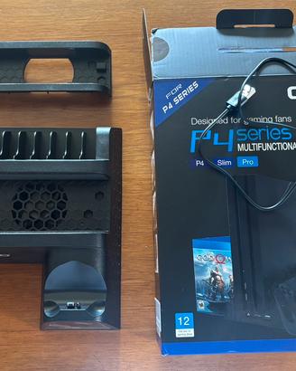 Joystick + Base Ricarica PS4 + Porta Giochi