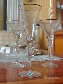 set Bicchieri in cristallo di Boemia