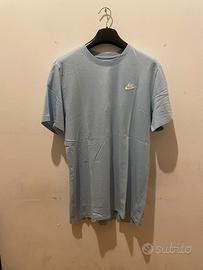 Nike The Nike Tee Azzurra Logo Ricamato