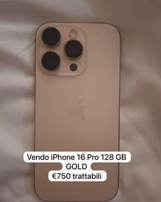 Iphone 16 pro TRATTABILE