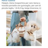 zaino trasportino per cani taglia L