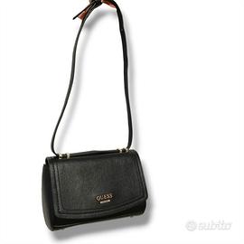 GUESS Borsa a tracolla piccola nera a tinta unita