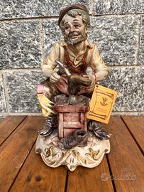 Statuina Capodimonte ciabattino con certificato