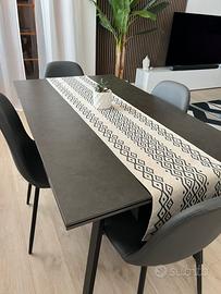 Tavolo allungabile 140-200x80 piano in gress