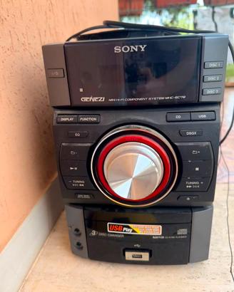 Sony Genezi MHC-EC79  Stereo 3CD + USB 2casse sony
