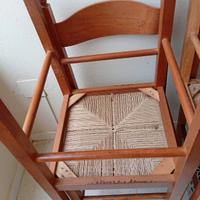 sedie in legno impagliate