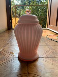 barattolo in vetro artistico rosa Vetri Artistici