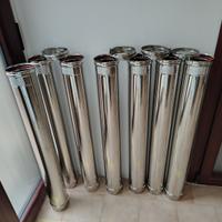 tubi Inox 316L per pellet diametro 120 lungh. 1 MT