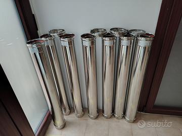 tubi Inox 316L per pellet diametro 120 lungh. 1 MT
