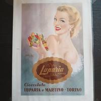 Poster Luparia e Martino Cioccolato Torino 1951