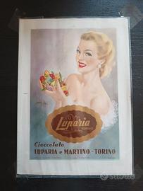 Poster Luparia e Martino Cioccolato Torino 1951