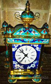 Antico orologio originale cinese, smaltato a mano 