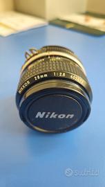 Nikon 28mm f2.8 AI Nikkor Lens Obiettivo