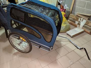 carrello porta cane per bici