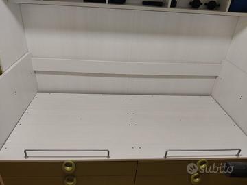 Doppio letto singoli con cassetti
