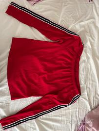 Maglia maniche lunghe con spalle scoperte