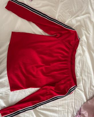 Maglia maniche lunghe con spalle scoperte