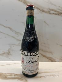 1958 Giacomo Borgogno & figli Barolo riserva DOC