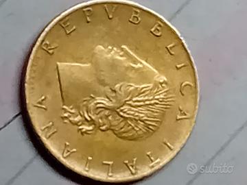 moneta 20 lire 1982 ramo di quercia testa di donna