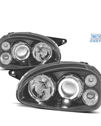 FARI OPEL CORSA B 93-00 ANGEL EYES FONDO NERO H1 H