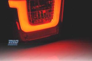 FANALI LED BAR VOLKSWAGEN VW T4 90-03 ROSSO FUMÉ E