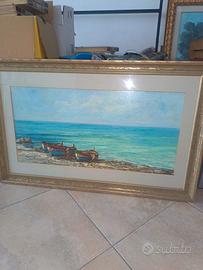 quadro ad olio mare
