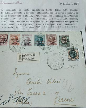 Busta Regno Italia 1924