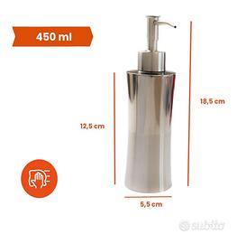 Dispenser Sapone in Acciaio Inox 450ml
