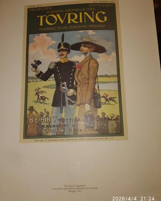 Poster di copertina della rivista Touring Club Ita