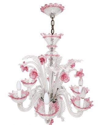 Lampadario in vetro di murano
