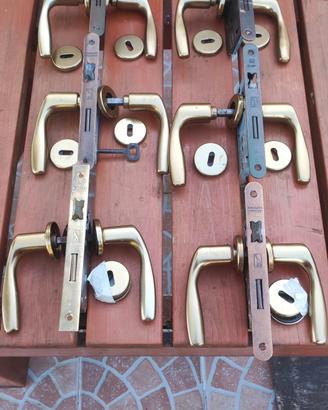 Coppie maniglie porte interne bronzo Complete