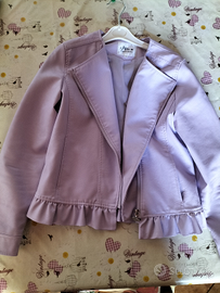 Giacca di pelle da bambina