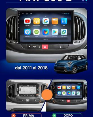 Radio FIAT 500L Android Auto ed Apple Carplay 